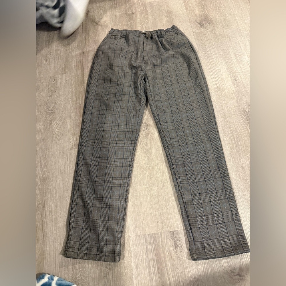 ZARA boys dress pants 
neutral plaid